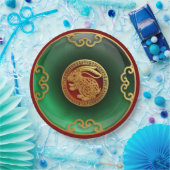 Assiettes En Carton Jade Nouvel An chinois du lapin (Fête)