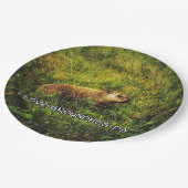 Assiettes En Carton J'adore Groundhog Day plaques (Angle)
