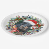 Assiettes En Carton Jagdterrier, Joyeux Noël (Angle)