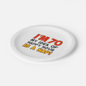Assiettes En Carton J'ai 70 ans Happy Hour Is A Nap 70th Paper Plate (Angle)