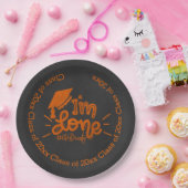 Assiettes En Carton J'ai fini - Orange (Fête)