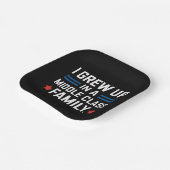 Assiettes En Carton J'Ai Grandi Dans Une Famille De Classe Moyenne Kam (Angulaire)