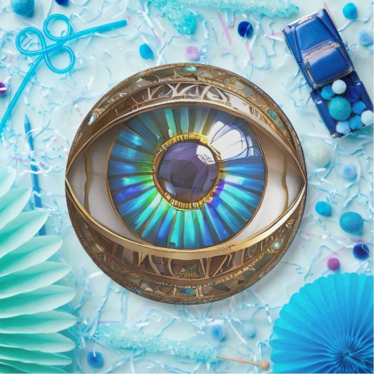 Assiettes En Carton J'ai mon troisième oeil sur toi (Fête)