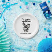 Assiettes En Carton J'ai un Poo de Déjà entendu ça avant la grenouille (Fête)