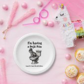 Assiettes En Carton J'ai un Poo de Déjà entendu ça avant la grenouille (Fête)