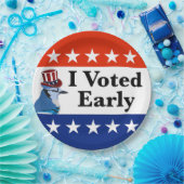 Assiettes En Carton J'Ai Voté Aux Élections Du Début De 2026 (Fête)