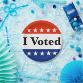 Assiettes En Carton J'ai voté les élections de 2024 (Fête)