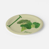 Assiettes En Carton J'aime Brocoli (Angle)