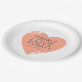 Assiettes En Carton J'aime chèrement un rire - citation de Jane Austen (Angle)