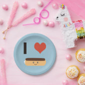 Assiettes En Carton J'aime Eclair (Fête)