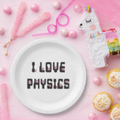 Assiettes En Carton J'aime la physique (Fête)