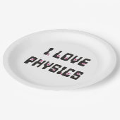 Assiettes En Carton J'aime la physique (Angle)