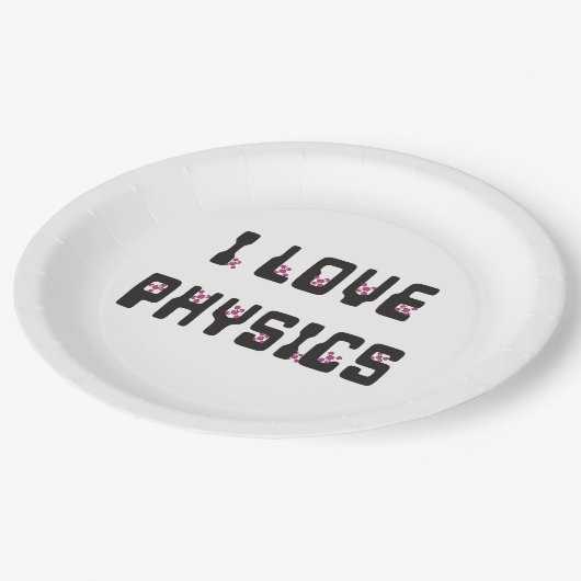 Assiettes En Carton J'aime la physique (Angle)