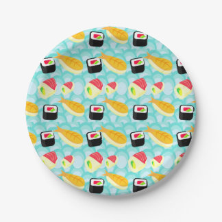 Assiettes En Carton J'aime la plaque à papier de sushi