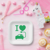 Assiettes En Carton J'aime {Love} NEVs (Fête)