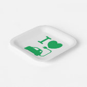 Assiettes En Carton J'aime {Love} NEVs (Angulaire)