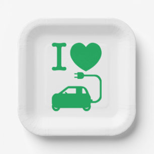 Assiettes En Carton J'aime {Love} NEVs