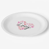 Assiettes En Carton J'aime Lucy (Angle)