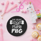 Assiettes En Carton J'Aime Mes Plaques De Papier Carlin (Fête)