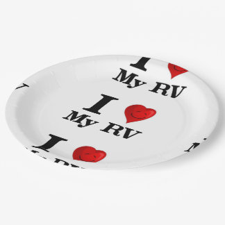 Assiettes En Carton J'aime mon rv