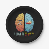 Assiettes En Carton J'Aime Pi Quelqu'Un A Dit Pie (Devant)