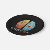 Assiettes En Carton J'Aime Pi Quelqu'Un A Dit Pie (Angle)