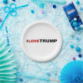 Assiettes En Carton J'aime Trump (Fête)