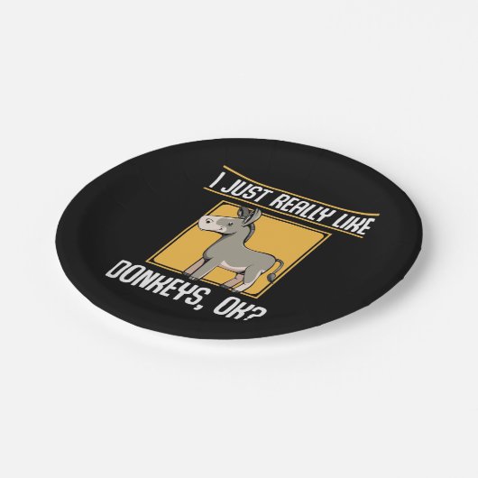 Assiettes En Carton J'Aime Vraiment Les Dons (Angle)