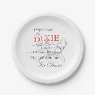 Assiettes En Carton J'Aimerais Être Dans Dixie Party Plates 8 Count