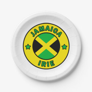 Assiettes En Carton Jamaïque Irie