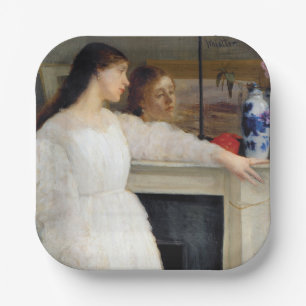 Assiettes En Carton James Whistler - Symphonie en blanc no 2