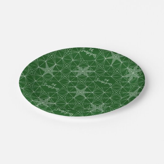 Assiettes En Carton Japandi style Snowflake Holiday party (Angle)