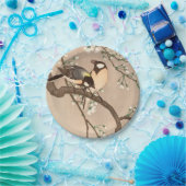 Assiettes En Carton Japonais Asiatique Koson Bird Chickadee Songbird (Fête)