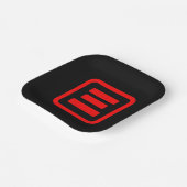 Assiettes En Carton Japonais Numéro trois 三 (Angulaire)