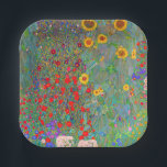 Assiettes En Carton Jardin agricole de Gustav Klimt avec tournesols<br><div class="desc">Jardin agricole de Gustav Klimt avec Plaques de papier tournesol.</div>