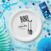 Assiettes En Carton Jardin BBQ (Fête)