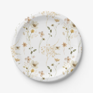 Assiettes En Carton Jardin bohème de fleurs sauvages shower floral de 