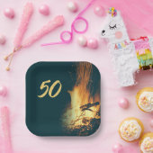 Assiettes En Carton Jardin Bonfire Anniversaire Fête saisonnière (Fête)