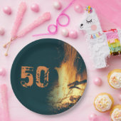 Assiettes En Carton Jardin Bonfire fête d'anniversaire (Fête)