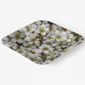 Assiettes En Carton Jardin botanique Fleurs blanches (Angulaire)