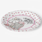 Assiettes En Carton Jardin d'anniversaire Gnome (Angle)