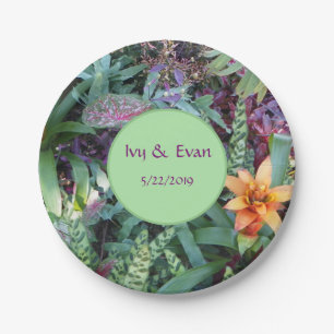 Assiettes En Carton Jardin de Bromeliad