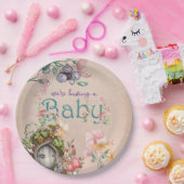 Assiettes En Carton Jardin de Fée de Forêt Enchantée Rose (Fête)