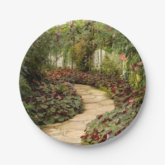 Assiettes En Carton Jardin de fées de Plaque de Papier (Devant)