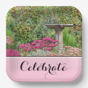 Assiettes En Carton Jardin de fête - Plaque de papier