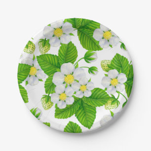 Assiettes En Carton Jardin de fraises 2