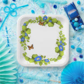 Assiettes En Carton Jardin de mouche à beurre (Fête)