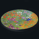 Assiettes En Carton Jardin des fleurs de Gustav Klimt<br><div class="desc">Visitez mon magasin pour plus de design intéressant et plus de choix de couleurs => zazzle.com/colorfulworld*</div>