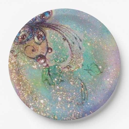 ASSIETTES EN CARTON JARDIN DES OMBRES PERDUES PLANTE PAPILLON MAGIQUE (Devant)