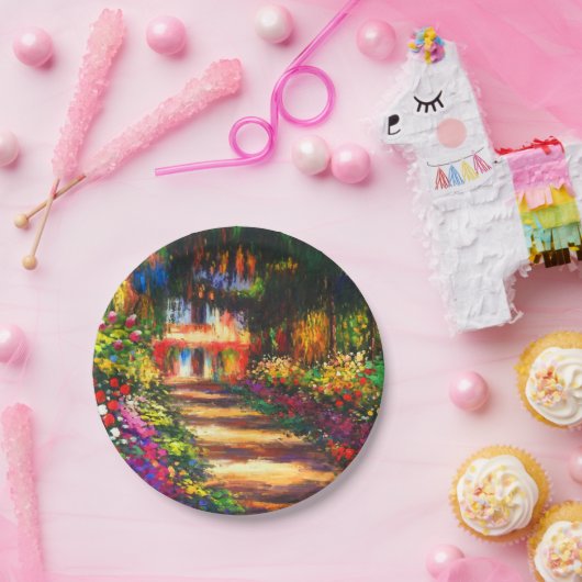 Assiettes En Carton Jardin du Monet à Giverny (Fête)